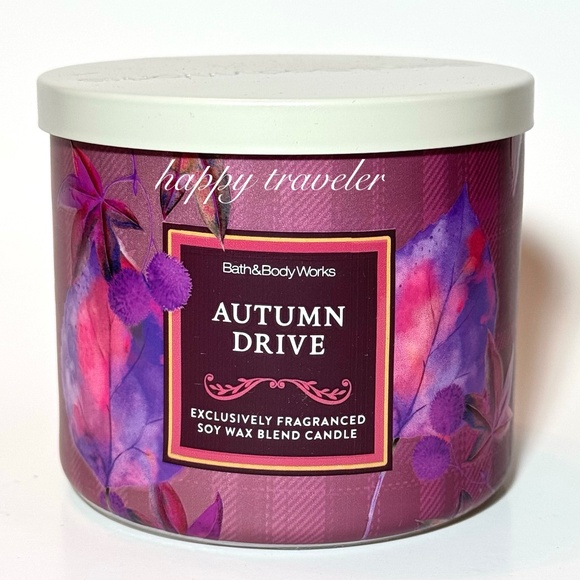AUTUMN DRIVE 3 Wick Candle - Picture 1 of 3